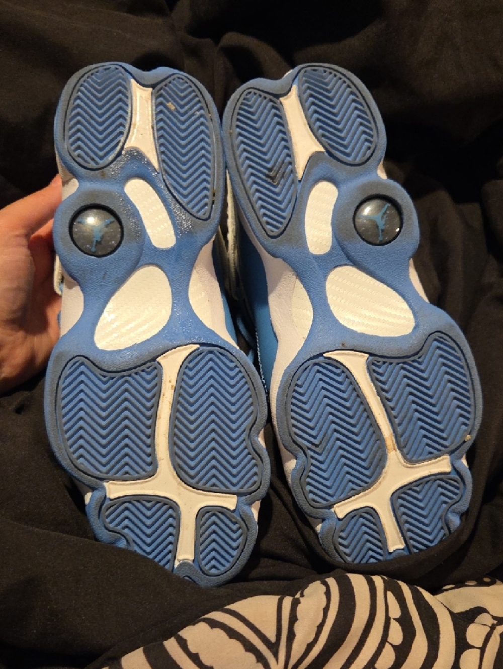 Jordan 6 Rings Kids Light Blue and White Sneakers - Picture 5 of 5